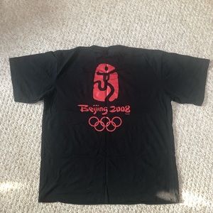 Beijing 2008 Olympics black/red SS tee Sz XXL